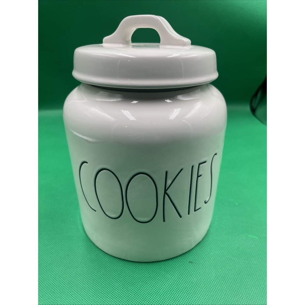 Cookie Jar Rae Dunn Ceramic Tall Large Cookies - Cookie Jar